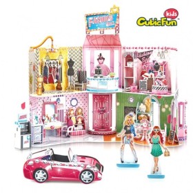Cubic Fun - Puzzle 3D si Stickere Mall 157 Piese Cubic Fun - 1